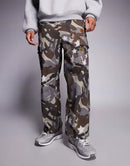 Others Aape By A Bathing Ape Loose Fit Cargo Pants Camo Print Brown