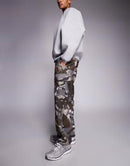 Others Aape By A Bathing Ape Loose Fit Cargo Pants Camo Print Brown