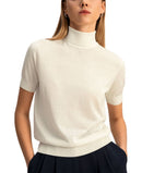 Long Sleeve Lilysilk Solomon Sweater Natural White