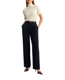 Long Sleeve Lilysilk Solomon Sweater Natural White