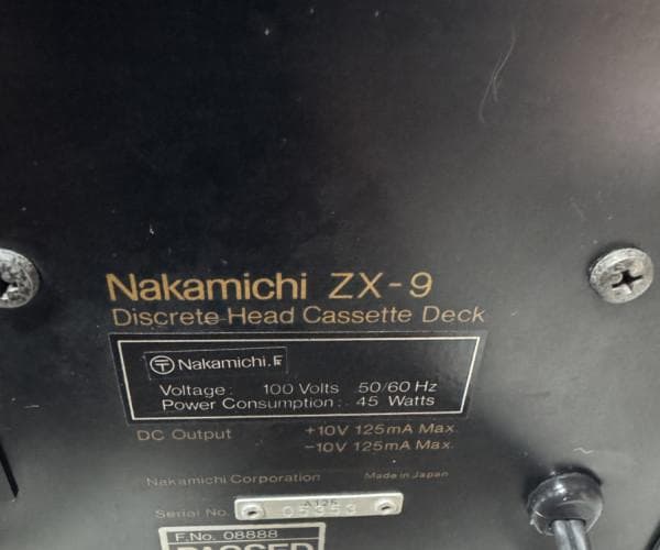 Nakamichi Cd Md Cassette Deck Zx-9 3