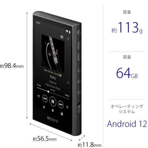 Sony Digital Audio Player Nw-A307 B A 64Gb Nwa307Bc