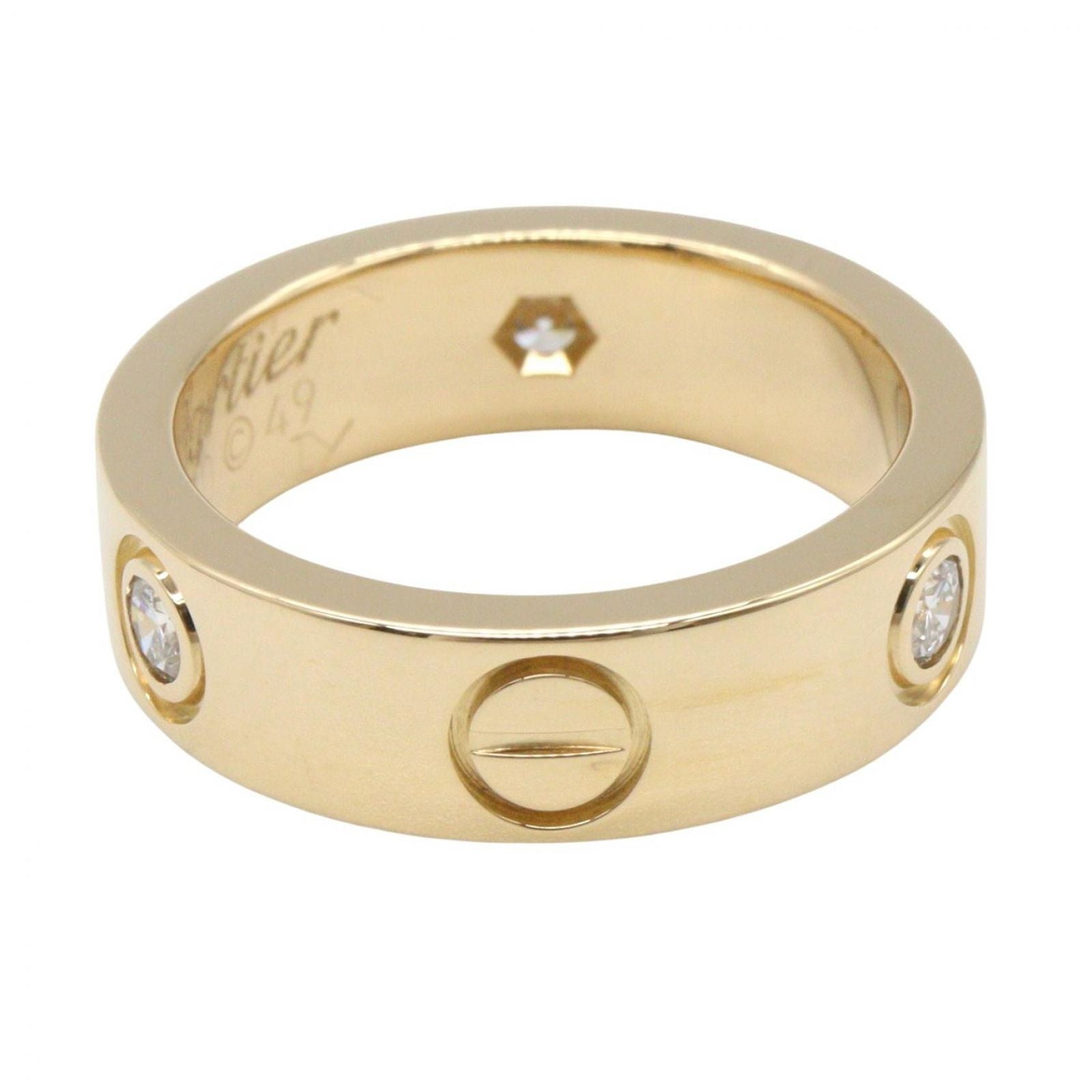 Cartier Ring 3Pd B4032400 K18 Used A