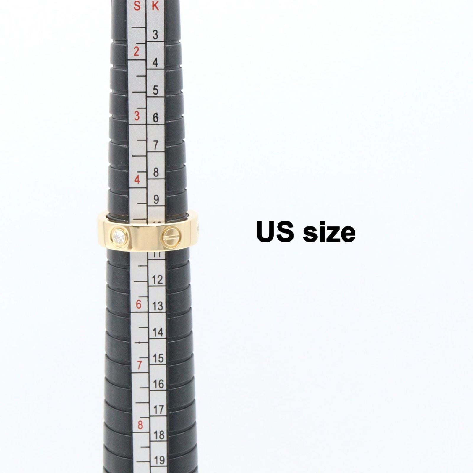 Cartier Ring 3Pd B4032400 K18 Used A
