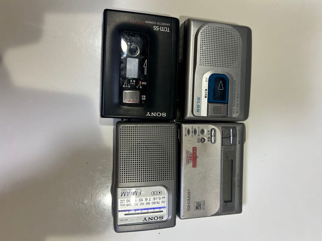 Sony Cassette Player Tcm-55 Sharp Md-Ms100 Aiwa Sl55
