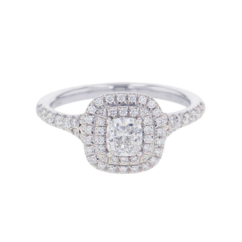 Tiffany Ring 0.45Ct/ 0.32Ct Pt950 13