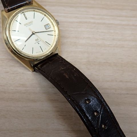 Grand Seiko Automatic Winding Clock 5645-7010 Hi-Beat Cap Gold
