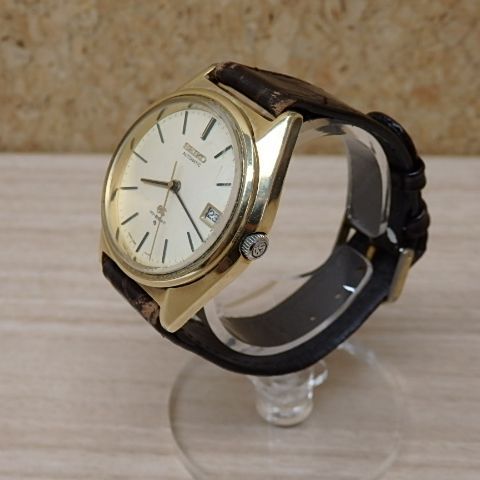 Grand Seiko Automatic Winding Clock 5645-7010 Hi-Beat Cap Gold