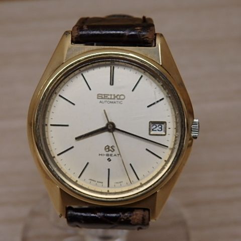 Grand Seiko Automatic Winding Clock 5645-7010 Hi-Beat Cap Gold