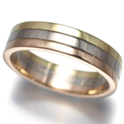 Cartier Ring 52 K18Yg/Wg/Pg #195638