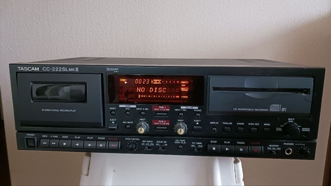 Tascam Cd Md Cassette Deck Cc-222Slmkii