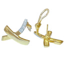 Tiffany Earrings (For Both Ears) Co. 750 K18 Yg Plat
