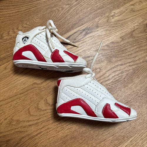 Nike First Step Shoes Jordan Xiv White Red