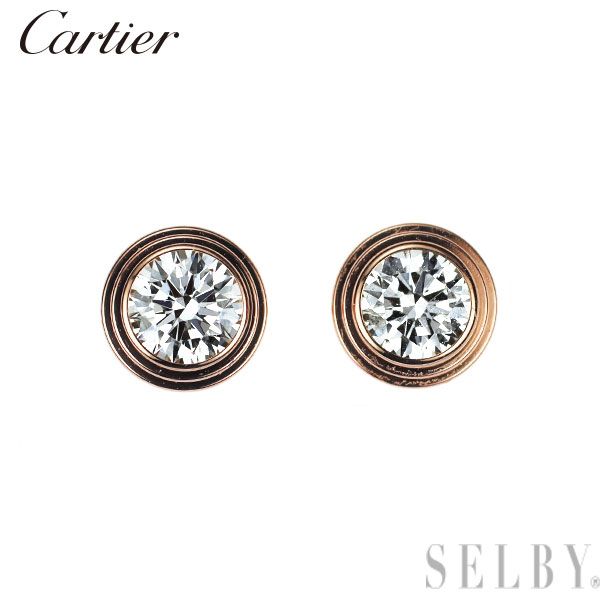 Cartier Earrings (For Both Ears) K18Pg Sm