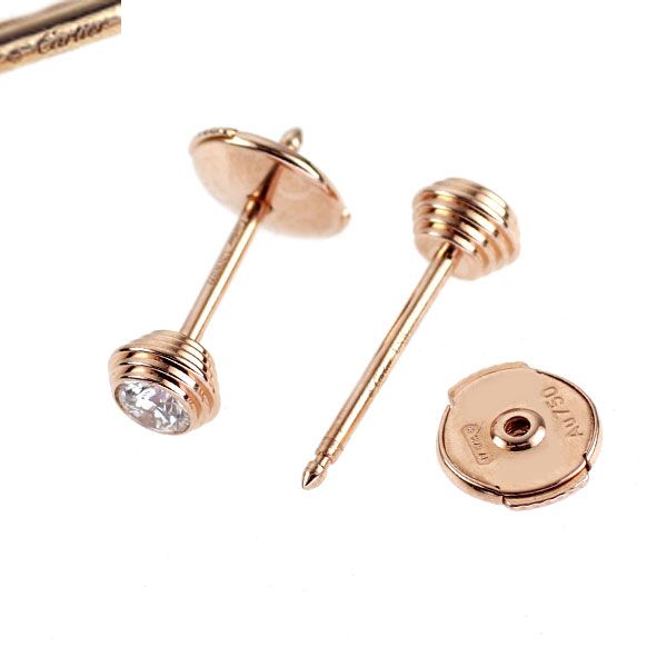 Cartier Earrings (For Both Ears) K18Pg Sm