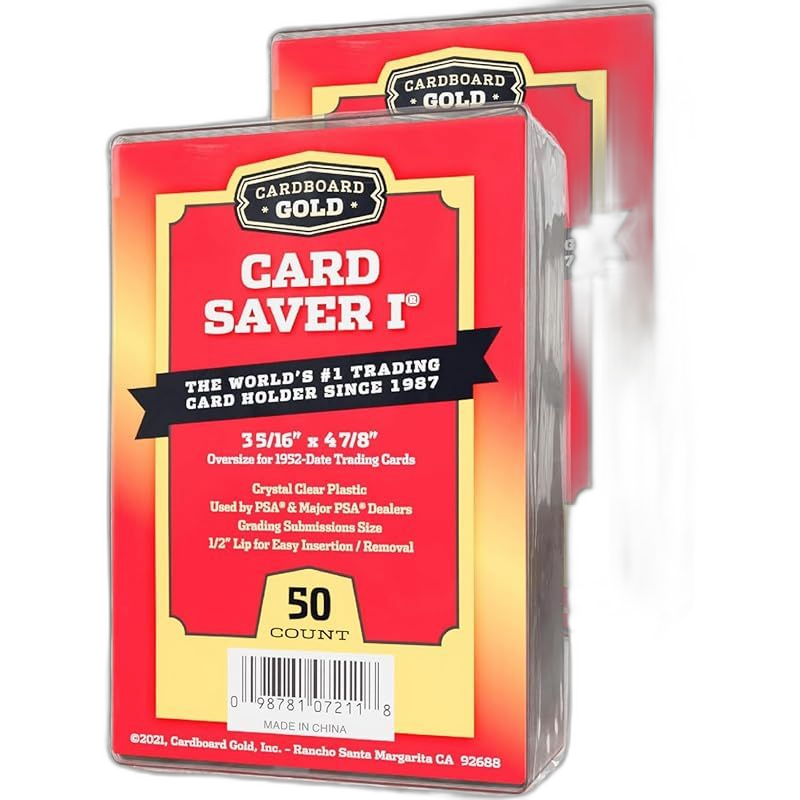 Card Case Cardboard Gold 1 Psa/Bgs 50 (2)