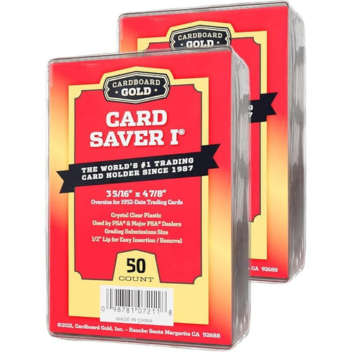 Card Case Cardboard Gold 1 Psa/Bgs 50 (2)