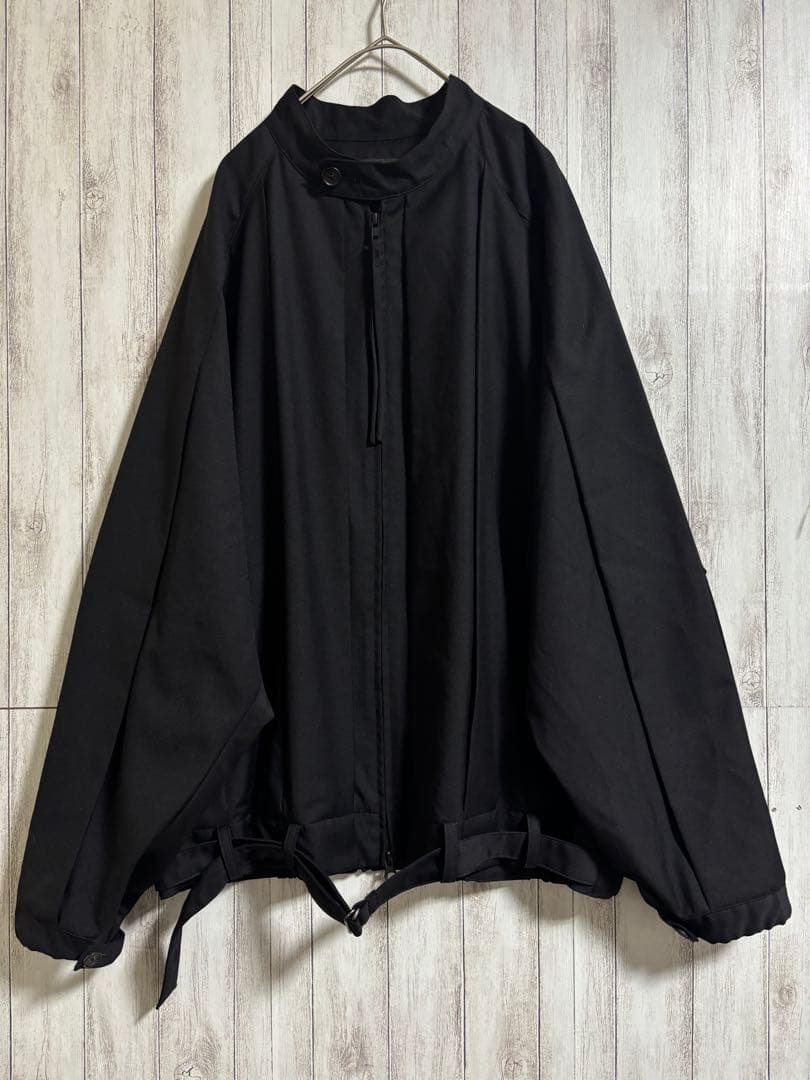 Yohji Yamamoto Blouson Jackets S Yte Gabardine Wide Pleated Balloon