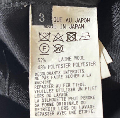 Yohji Yamamoto Blouson Jackets S Yte Gabardine Wide Pleated Balloon
