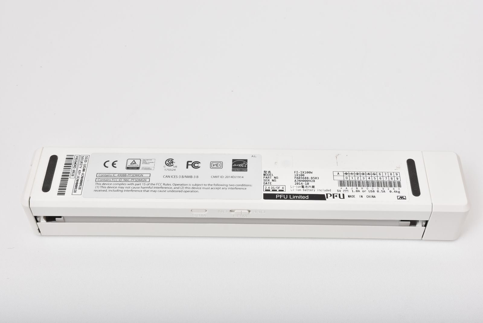 Fujitsu Handy Scanner Scansnap Ix100W A4/ (2433)