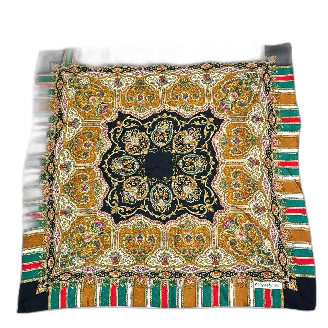 Yves Saint Laurent Bandana Scarf Q15