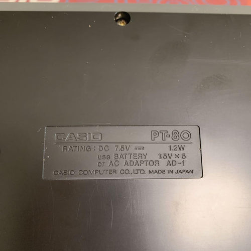 Casio Keyboards Digital Pianos Pt-80