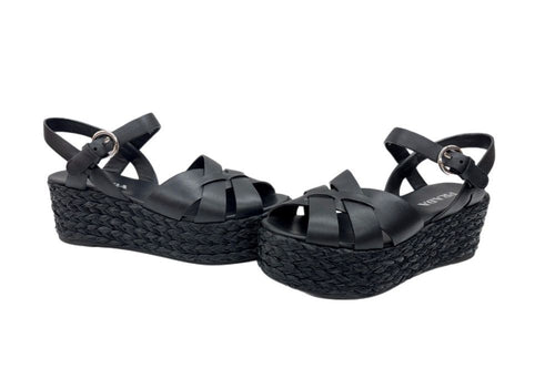 Prada Comfort Sandals Black 38 104S-1345