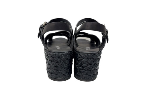 Prada Comfort Sandals Black 38 104S-1345