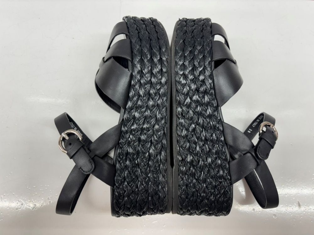 Prada Comfort Sandals Black 38 104S-1345