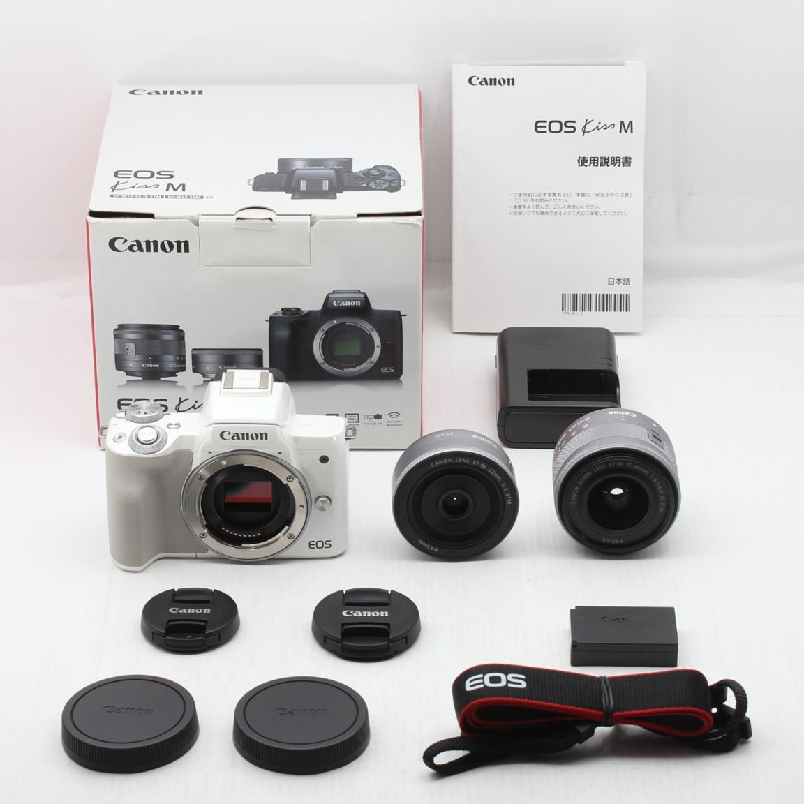 Canon Mirrorless Interchangeable Lips Eos Kiss M Js129-00841