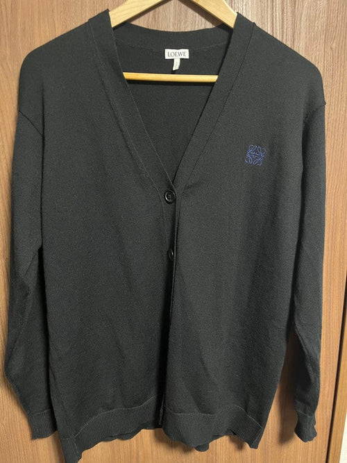 Loewe Cardigans Anagram Black Cardigan L