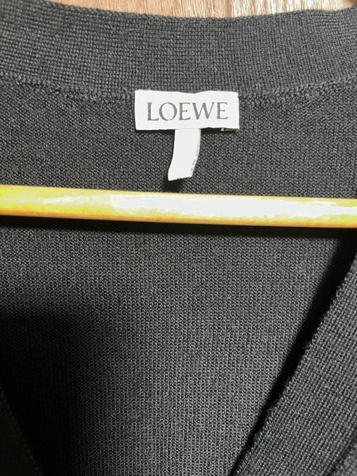 Loewe Cardigans Anagram Black Cardigan L