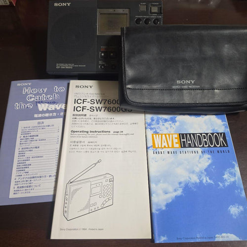 Sony Radios Radio Cassette Players Icf-Sw7600G Pll