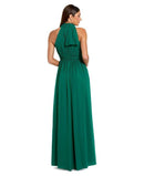 Long Sleeves, Three Quarter Sleeve A Mac Duggal Womens Line Chiffon Halter Neck