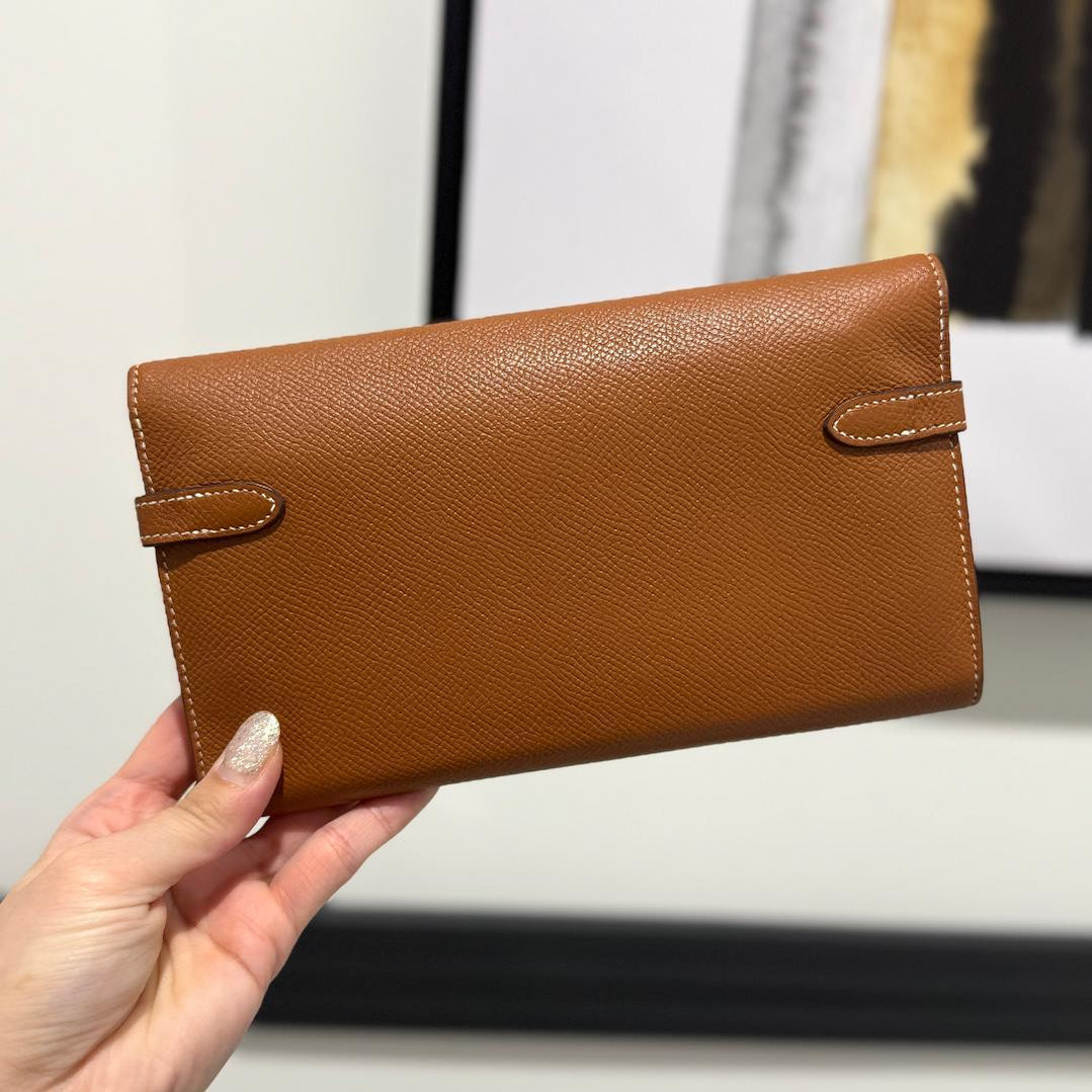 Hermes Long Wallets D Gold