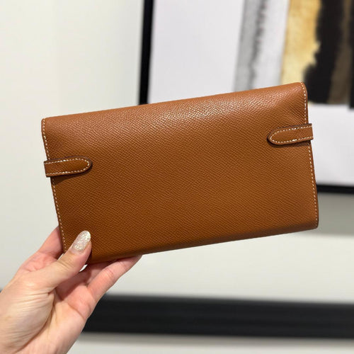 Hermes Long Wallets D Gold