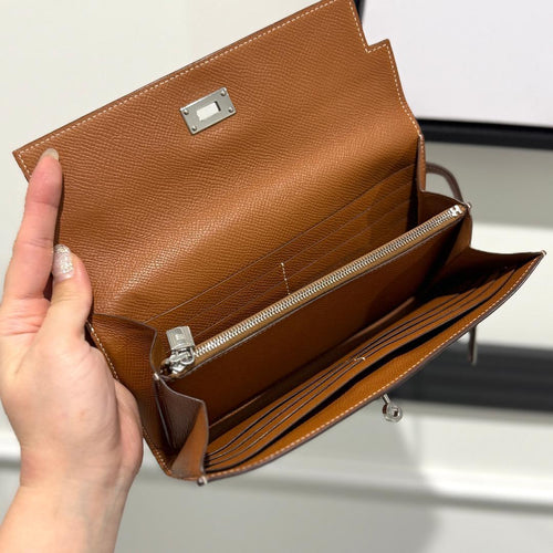 Hermes Long Wallets D Gold