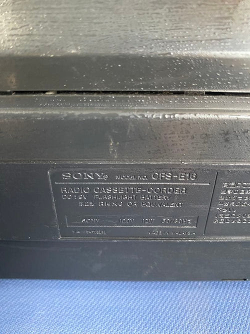Sony Radio And Boombox Cfs-E16