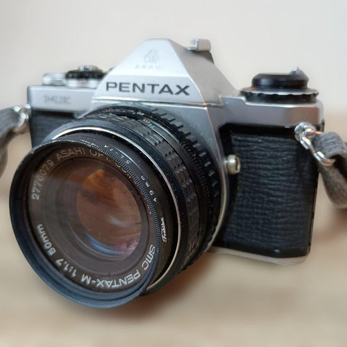 Slr Cameras (Film) Pentax Me Smc Pentax-M F1.7