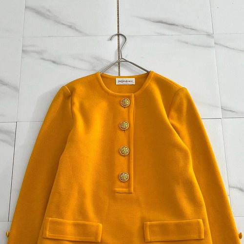 Yves Saint Laurent Long-Sleeve Three-Quarter-Sleeve