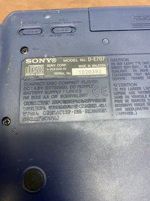 Panasonic Portable Cd Player Sony 4