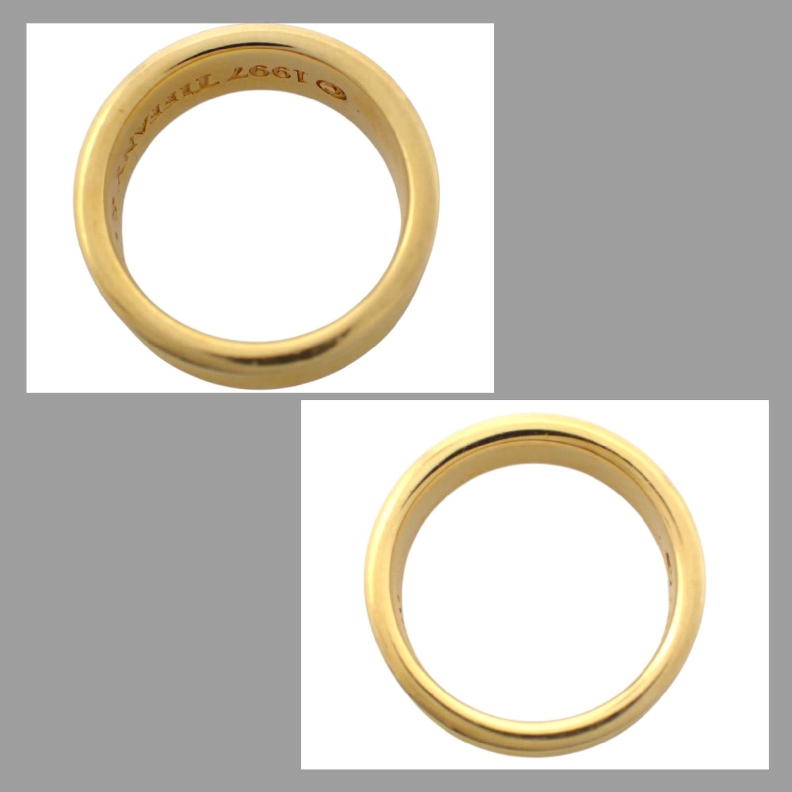 Tiffany Ring Co. 7 1837 750 K18 Yg 4874