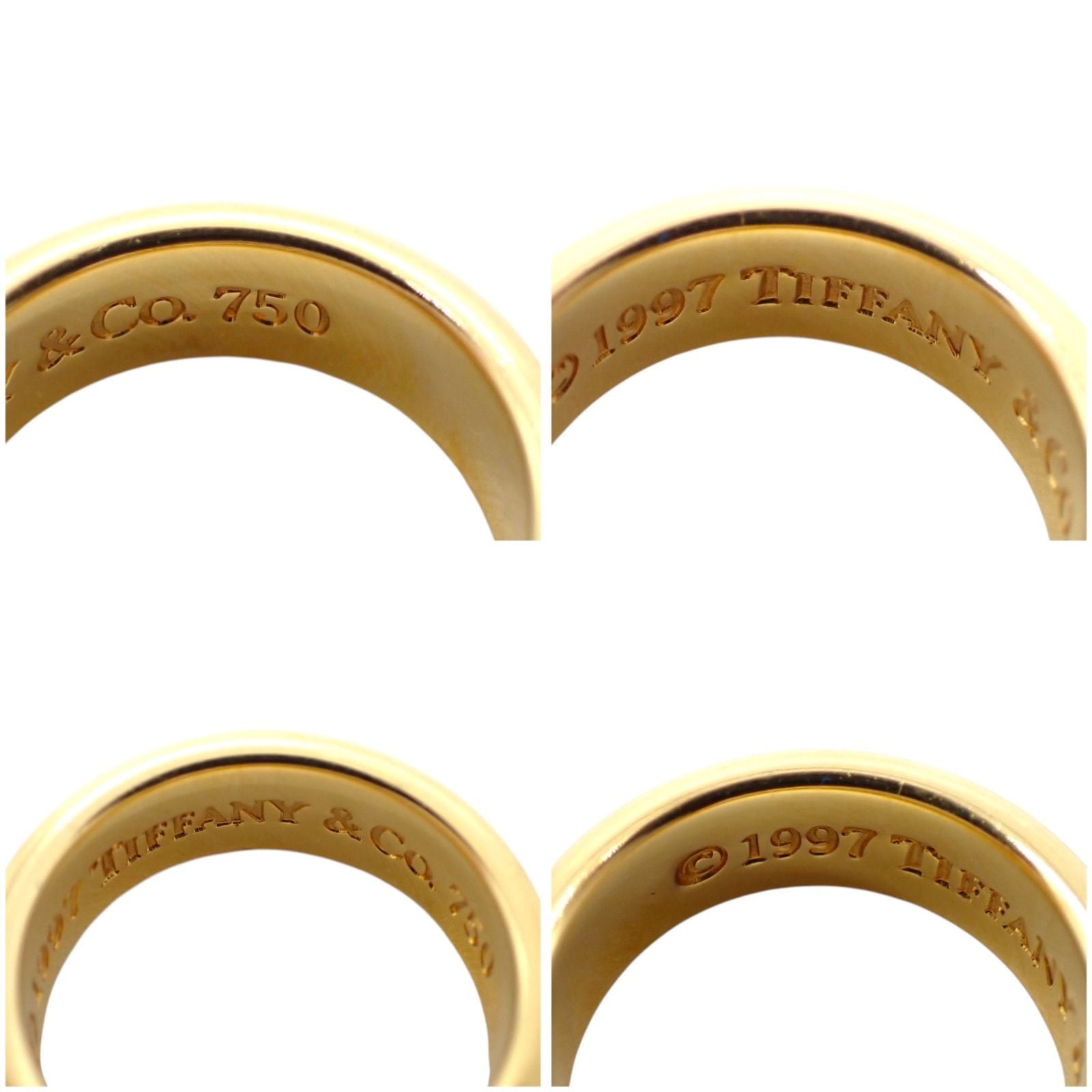 Tiffany Ring Co. 7 1837 750 K18 Yg 4874