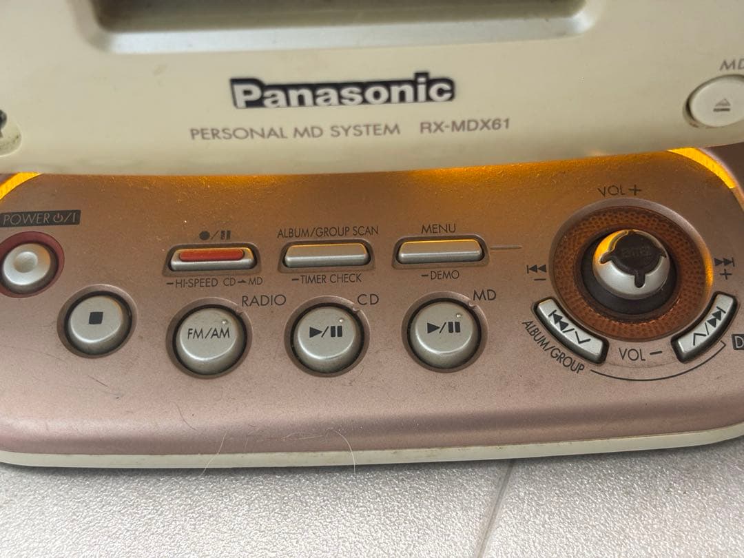 Panasonic Cd Md Cassette Deck Rx-Mdx61 Mp3