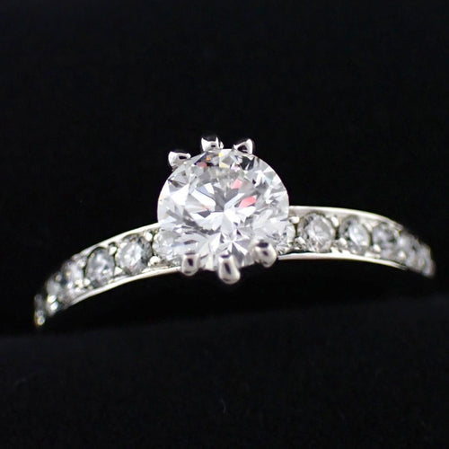 Tiffany Ring Co. 0.59Ct Irid.Plat 9.5 4788