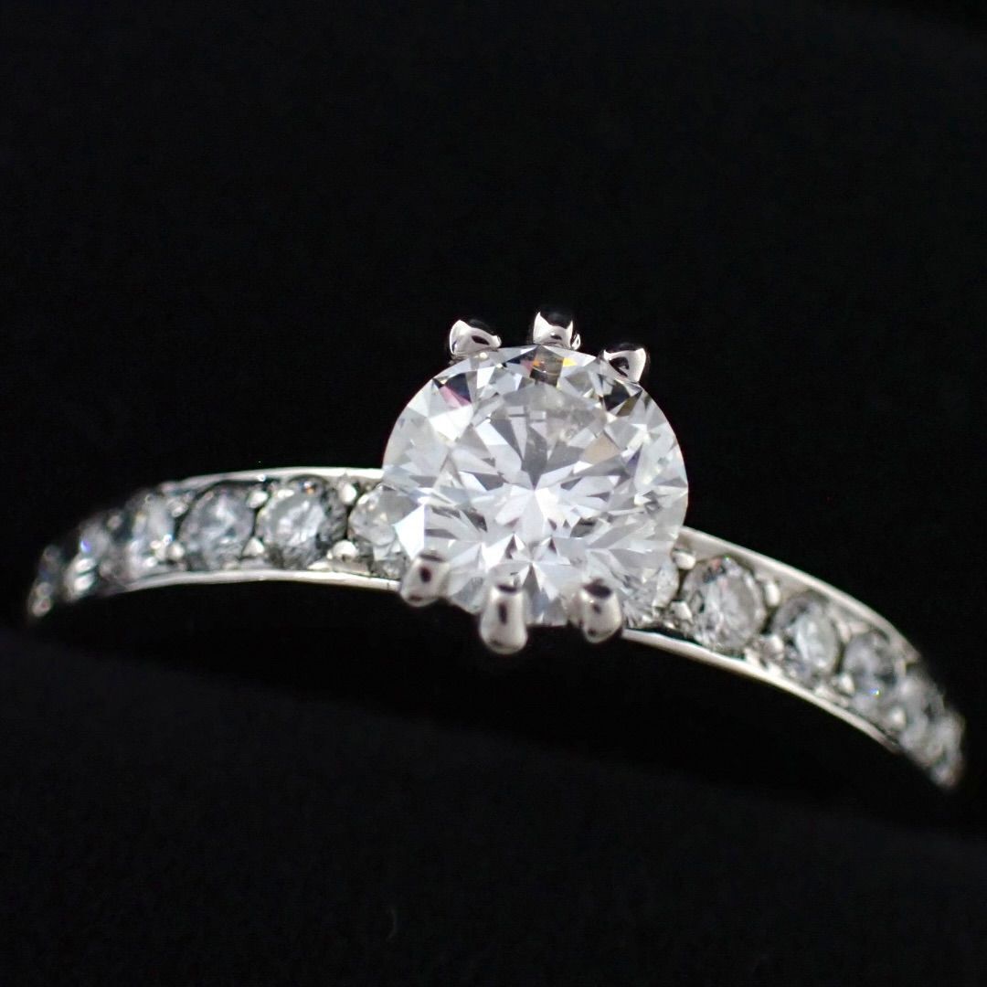 Tiffany Ring Co. 0.59Ct Irid.Plat 9.5 4788