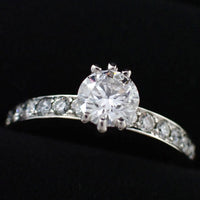 Tiffany Ring Co. 0.59Ct Irid.Plat 9.5 4788