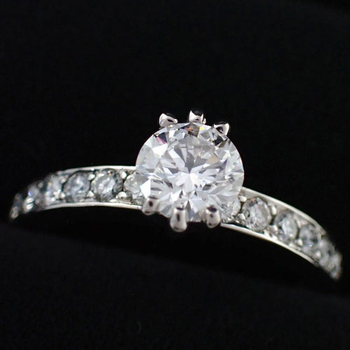Tiffany Ring Co. 0.59Ct Irid.Plat 9.5 4788