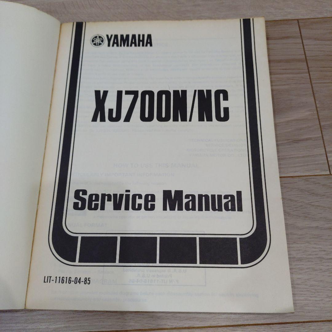 Catalogs Manuals Yamaha Xj700 N/Nc