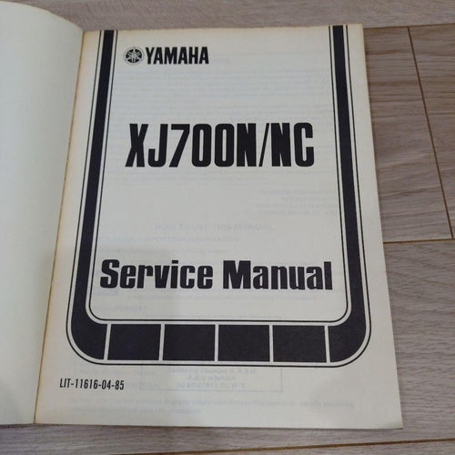 Catalogs Manuals Yamaha Xj700 N/Nc
